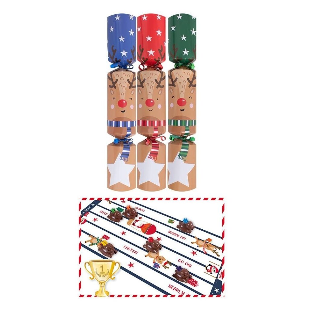 6 Rudolph’s Present Dash 12″ Christmas Crackers 5015302170400 2